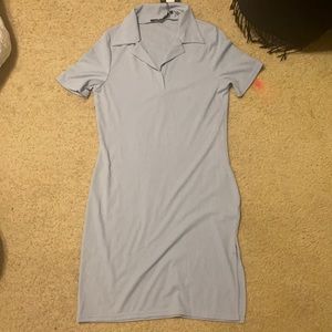 baby blue polo dress